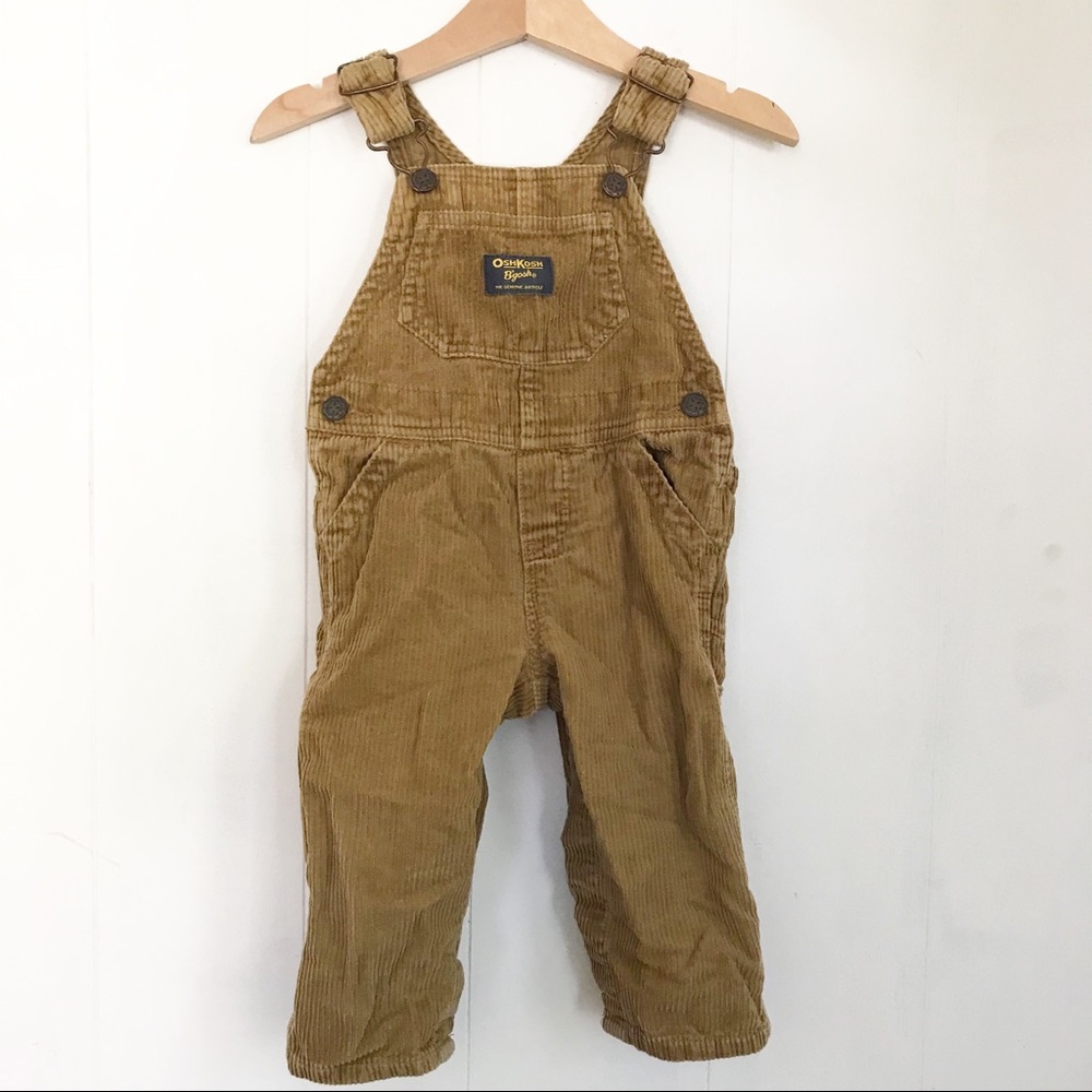 OshKosh B’Gosh | Tan Corduroy Carpenter Overalls